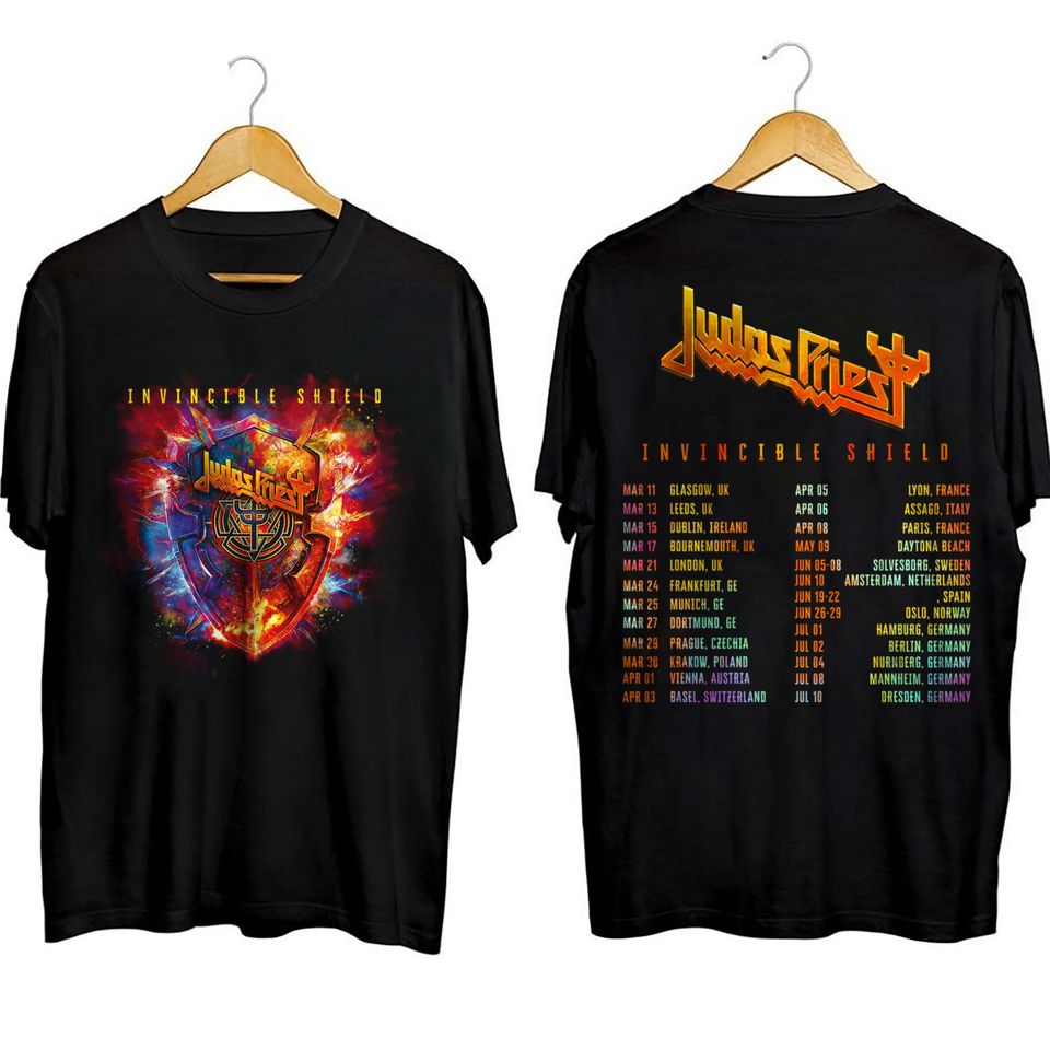Judas Priest Music Band Shirt, The New Album Invincible Shield Tour 2024 Tee