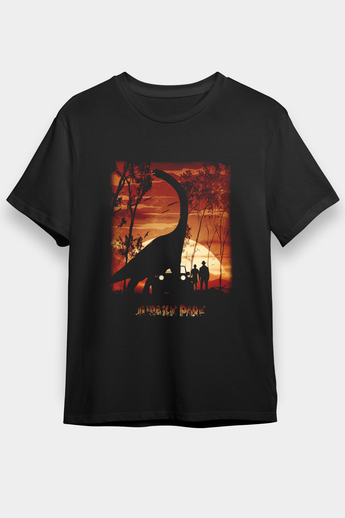 Jurassic Park Siyah Unisex Graphic T-Shirt, Premium Shirt, Streetwear