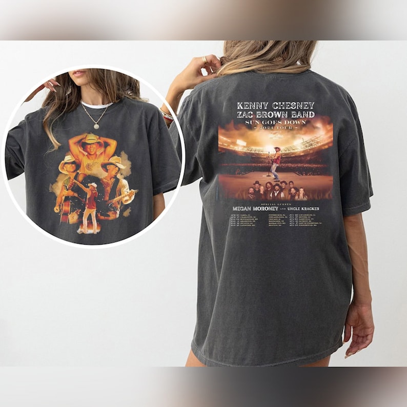 Kenny Chesney 2024 Tour Shirt, Kenny Chesney Sun Goes Down 2024 Tour Tshirt