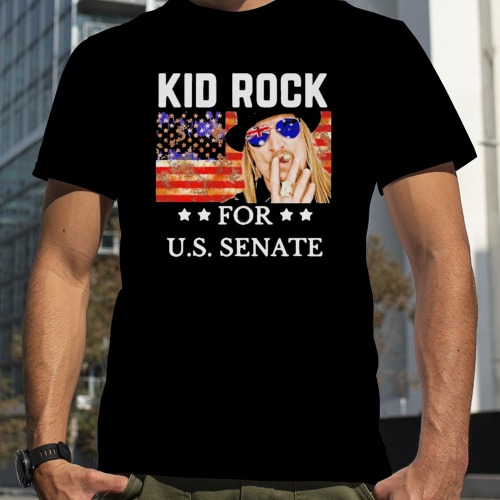 Kid Rock For U.S. Senate Us Flag T-Shirt, Premium Shirt