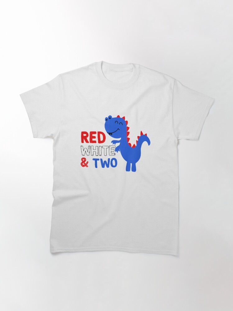 Kids Red White And Two Birthday 2Nd Birthday 4Th Of July Classic T-Shirt July 4Th Tshirt, July 4Th Tee, Independence Premium Shirt