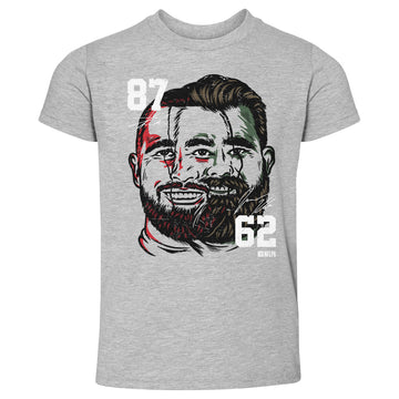 Kids Toddler T-Shirt Jason Kelce And Travis Kelce Face Wht