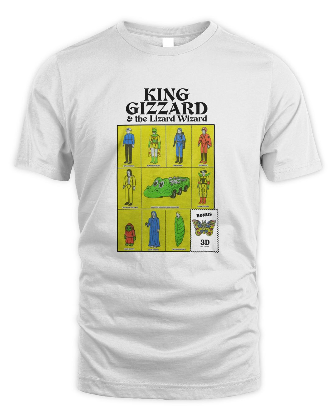 King Gizzard And The Lizard Wizard Merchandise Official Butterfly Toys Natural Organic Shirt, Premium Shirt