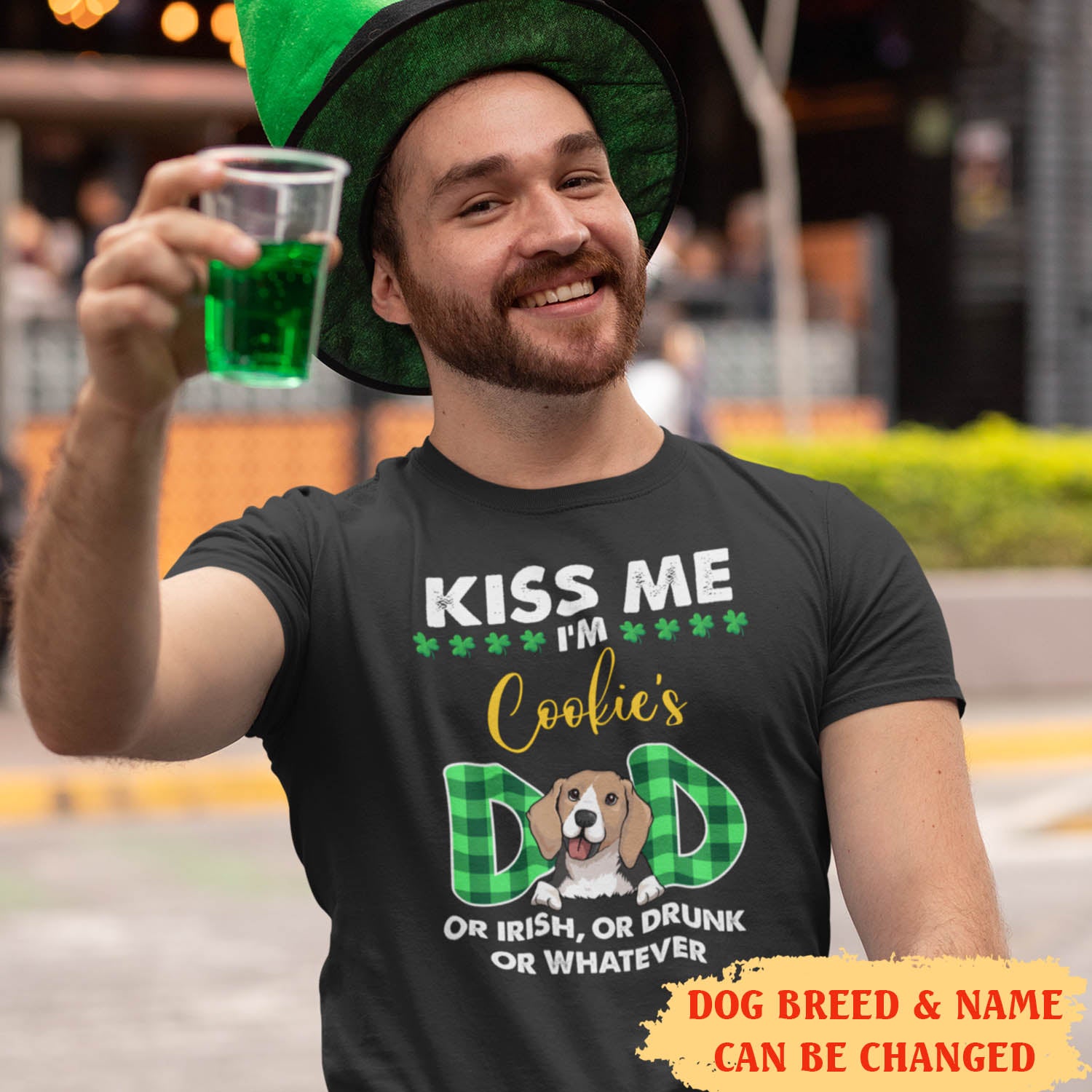 Kiss Me Dog Mom/Dad - St. Patrick's Day Shirts T-Shirts