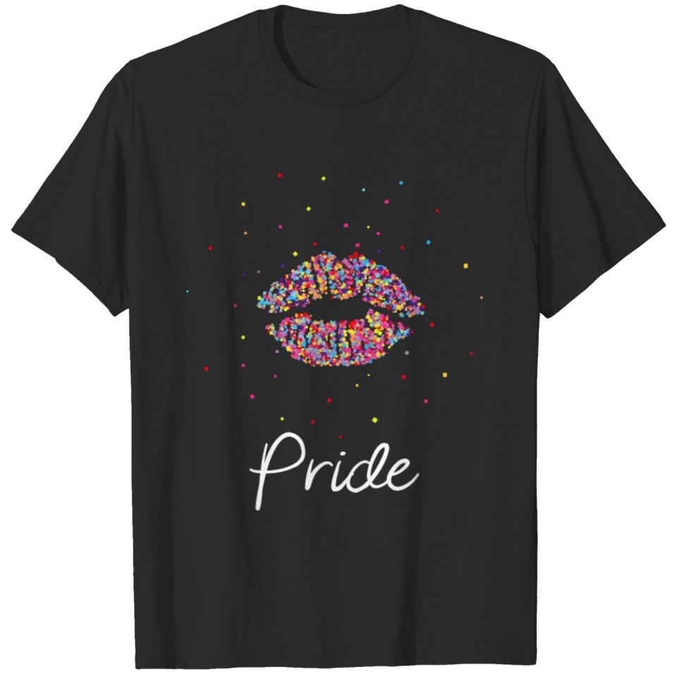 Kiss Mounth Lips Lgbt Gay Pride Gift T-Shirt