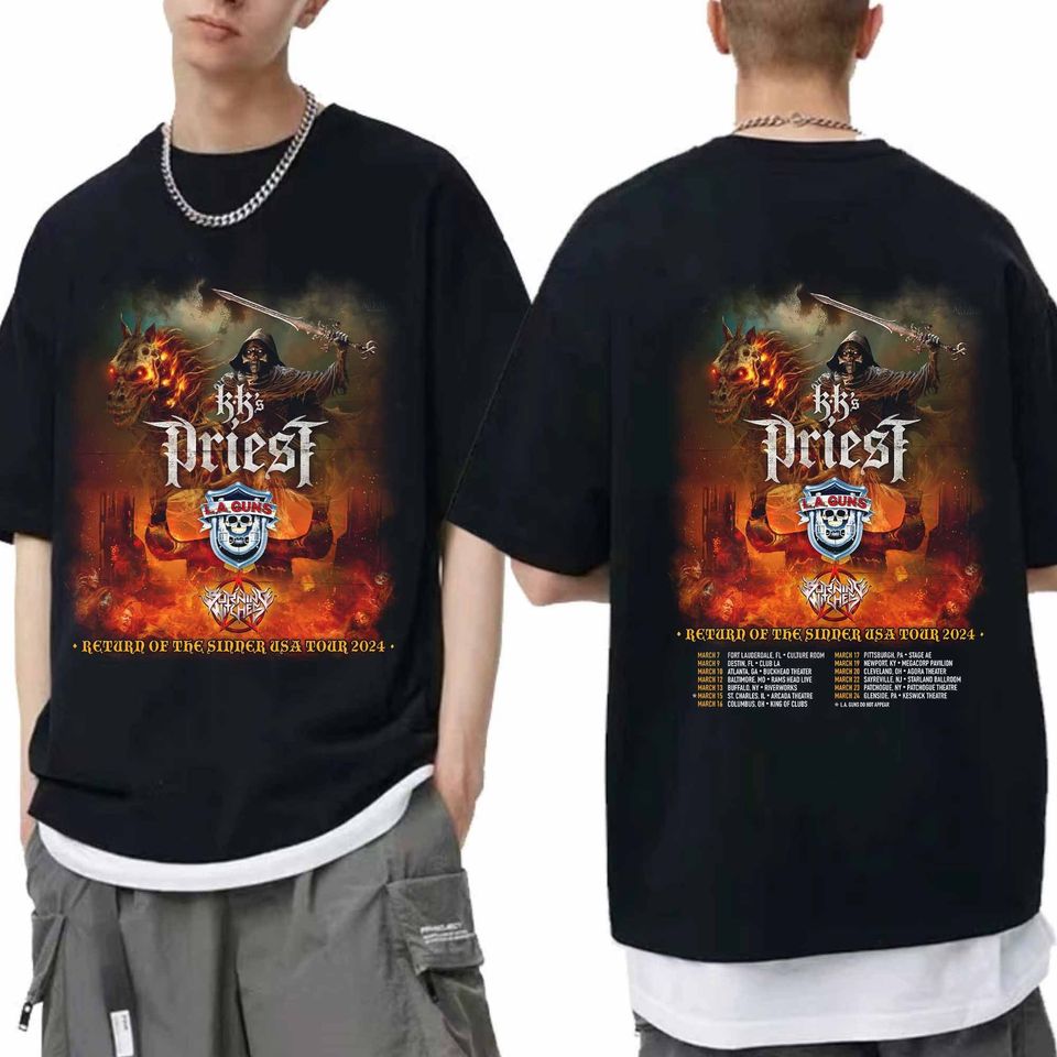 Kks Priest 2024 Tour Shirt, Kk'S Priest Band Fan Shirt