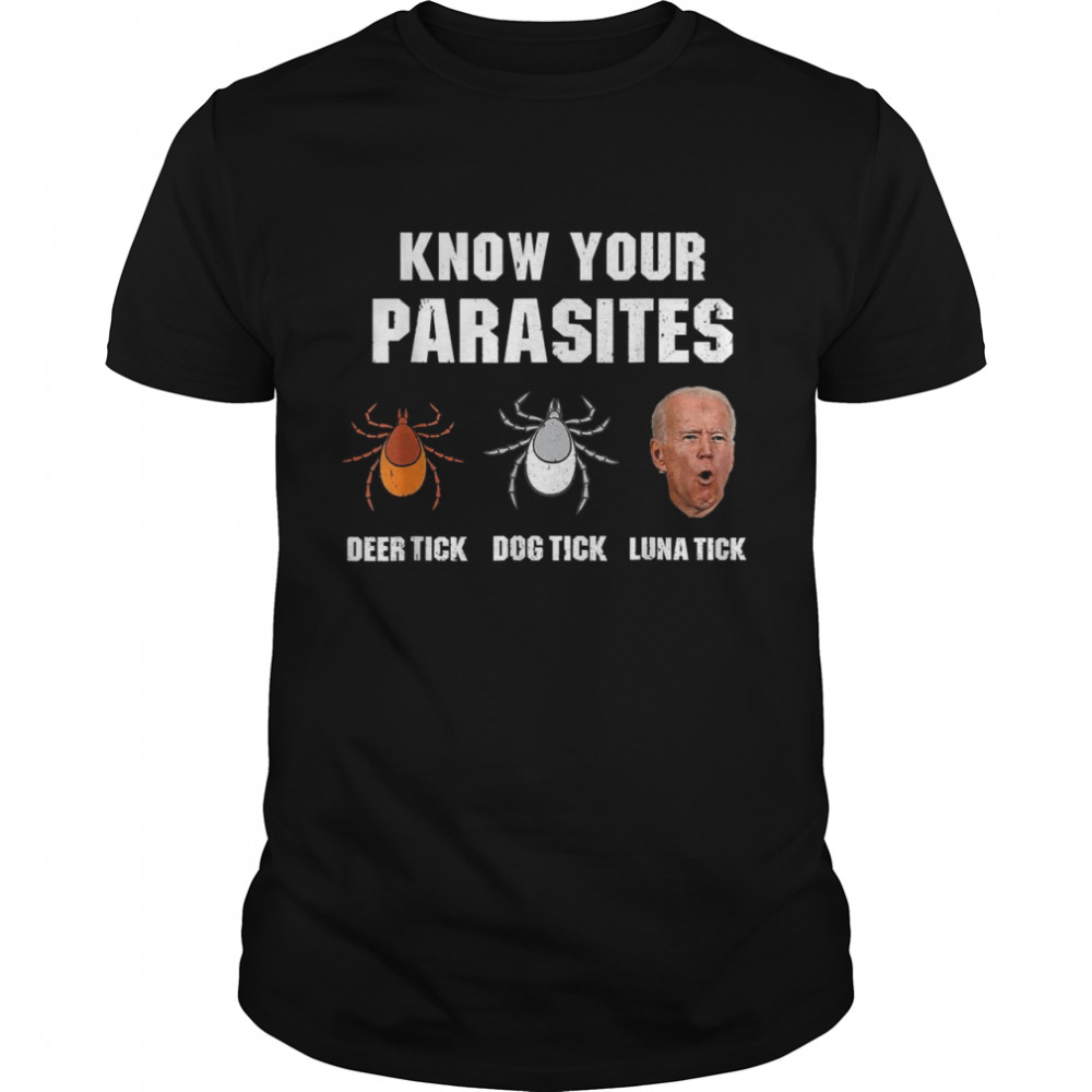 Know Your Parasites Deer Tick Dog Tick Luna Tick Joe Biden Shirt, Premium Shirt