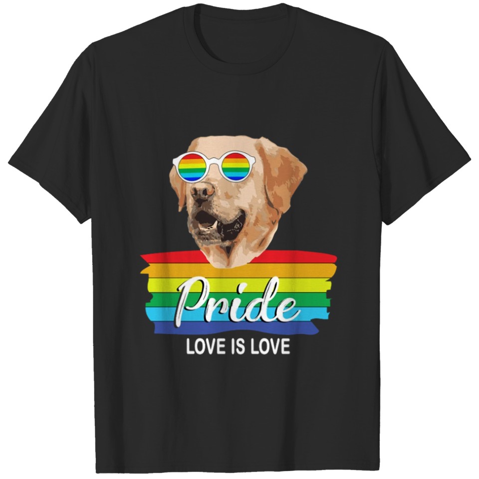 Labrador Pride Love Is Love Lgbt T-Shirt T-Shirt