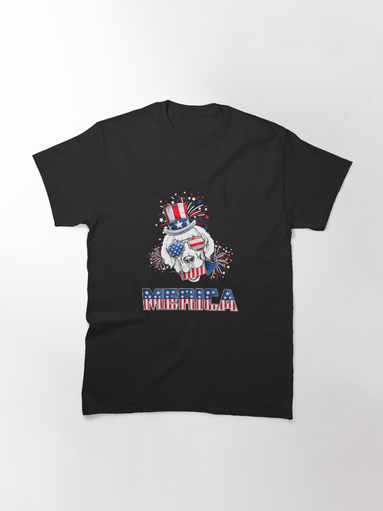 Labrador Retriever Merica Firework 4Th Classic T-Shirt July 4Th Tshirt, July 4Th Tee, Independence Premium Shirt