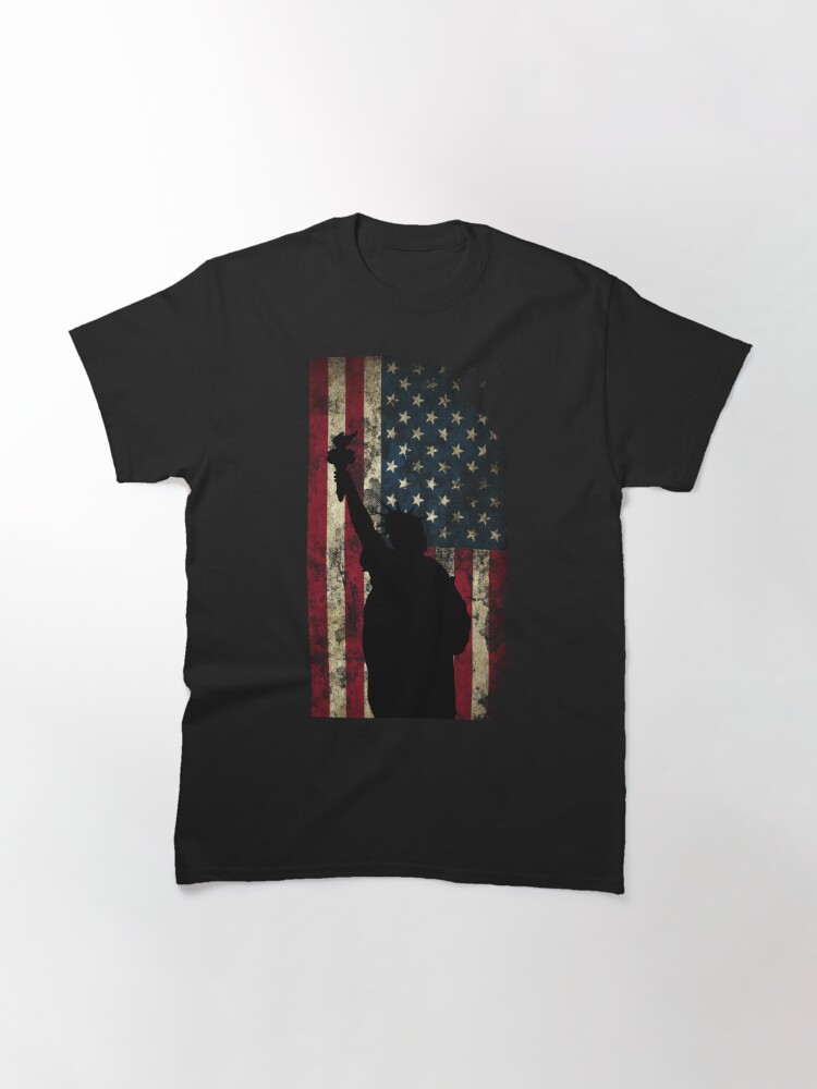 Lady Liberty Classic T-Shirt July 4Th Tshirt, July 4Th Tee, Independence Premium Shirt