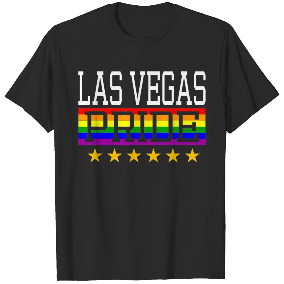 Las Vegas Pride Gay Lesbian Queer Lgbt Rainbow T-Shirt