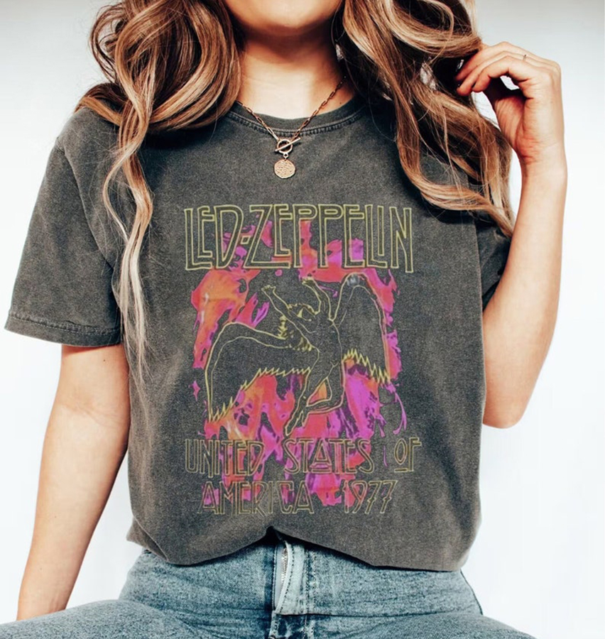 Led Zeppelin Shirt, Led Zeppelin Band T- Shirt, Led Zeppelin Gift