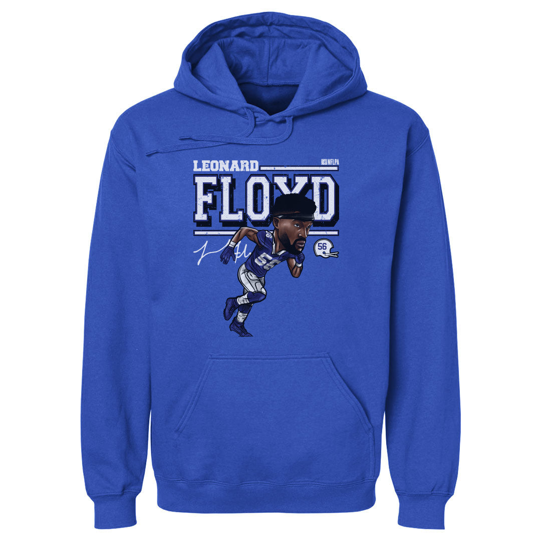 Leonard Floyd Buffalo Cartoon Wht Hoodie
