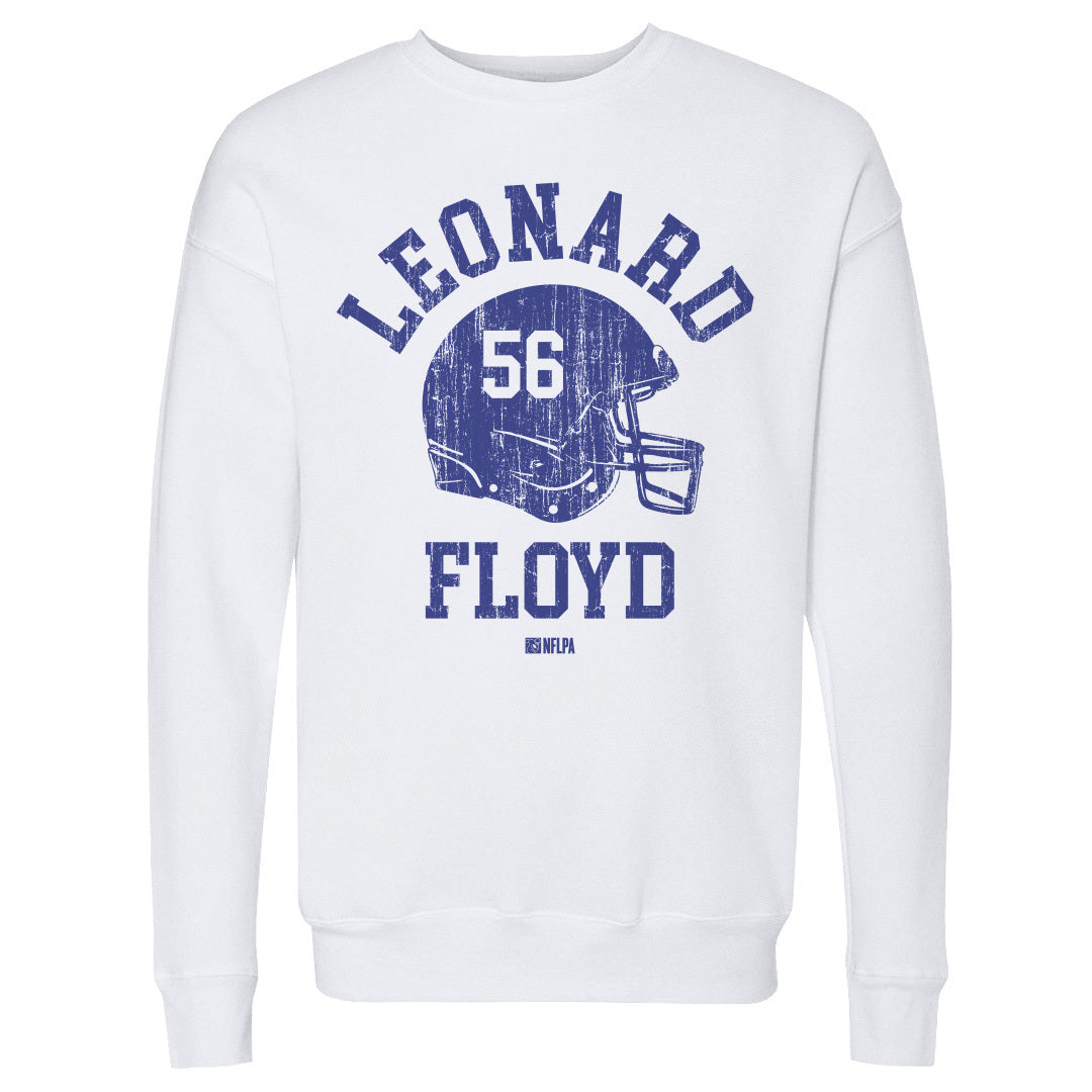 Leonard Floyd Buffalo Helmet Font Sweetshirt