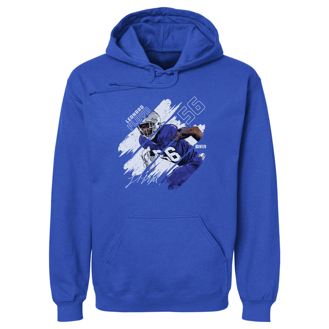 Leonard Floyd Buffalo Stripes Wht Hoodie