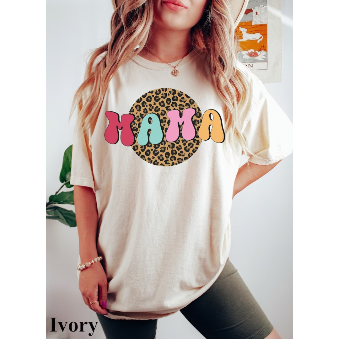 Leopard Mama Shirt, Mom Shirt For Mom Shirt, Mama Shirt, Shirt For Mom