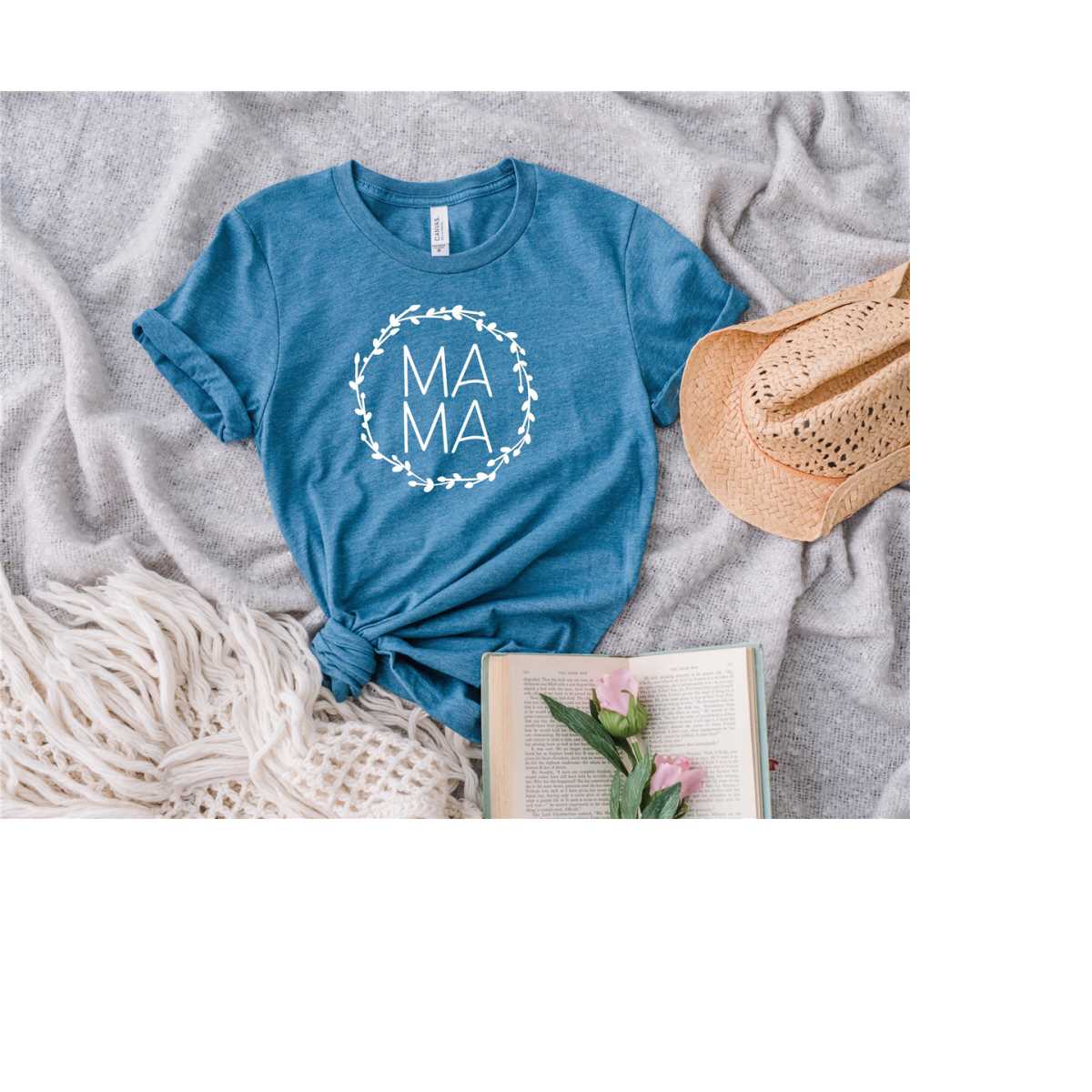 Leopard Mama Tee Shirt, Mom Shirt, Mama T- Shirt, Premium Shirt