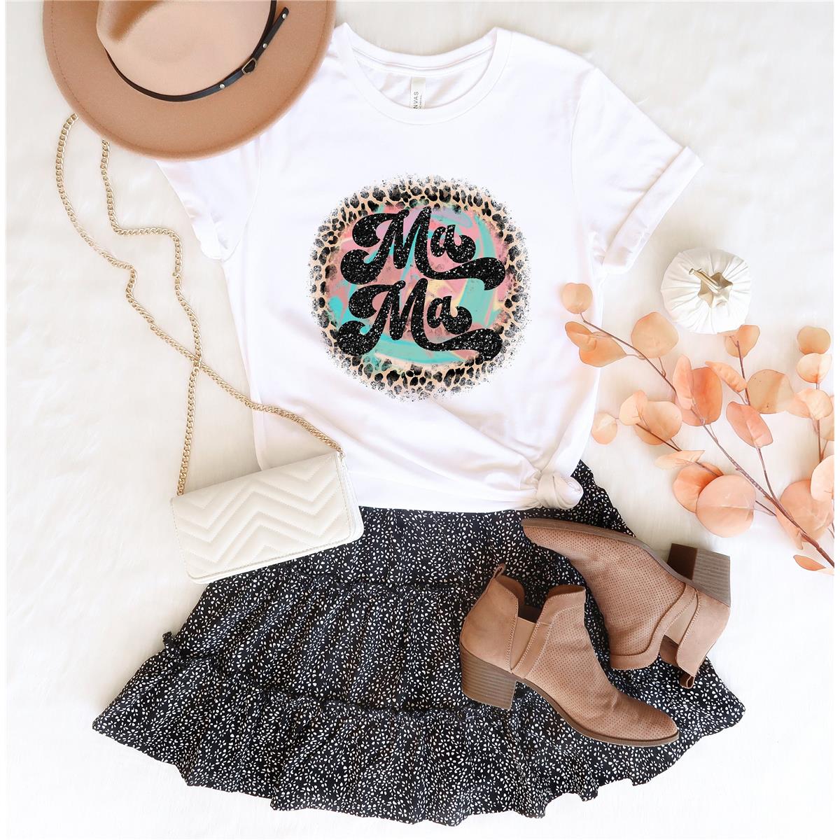 Leopard Print Mama Shirt, Mom Shirt, Mama Shirt, Mother's Day Shirt, Shirt For Mom