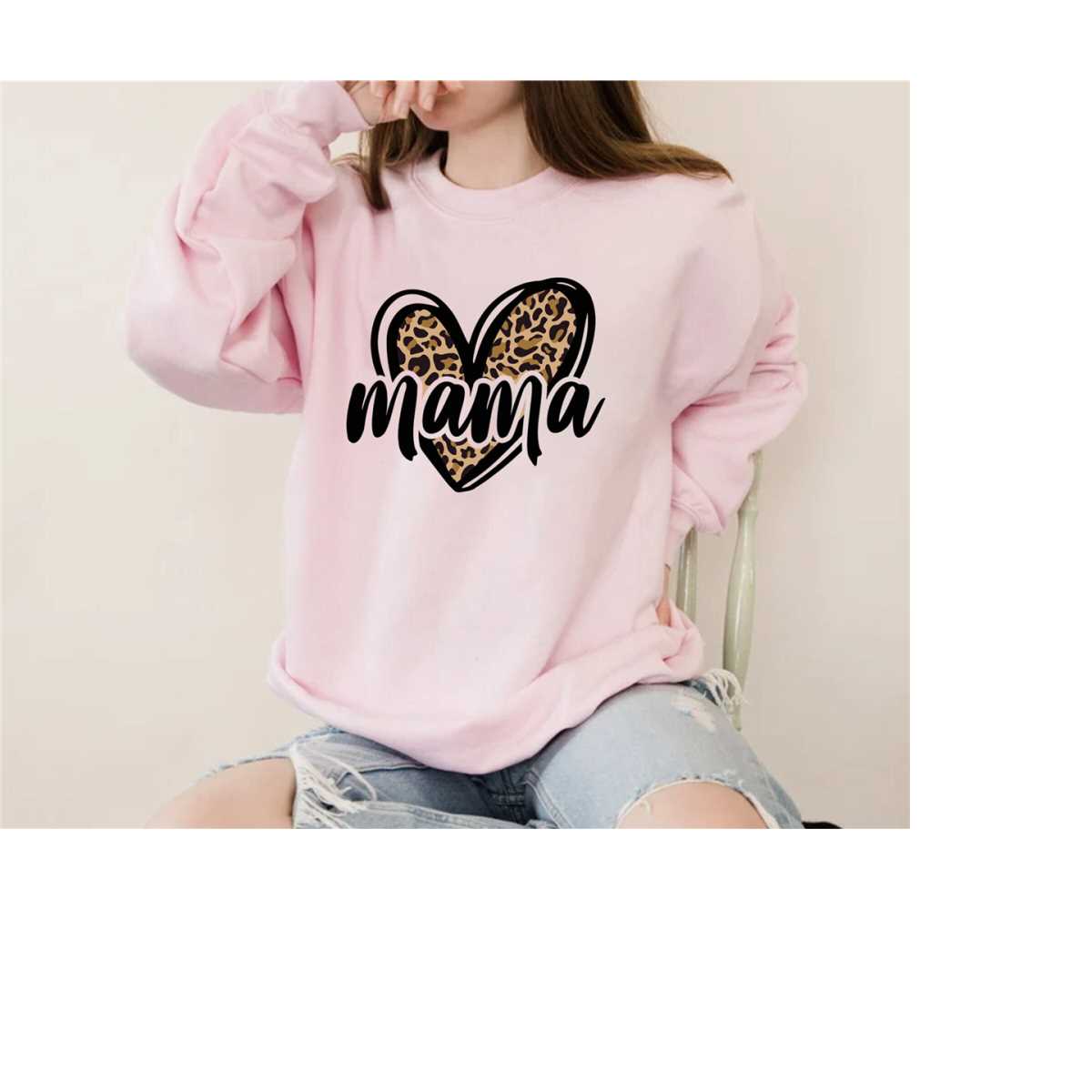 Leopard Print Mama Shirt, Mom Shirt, Mama T- Shirt, Mommy Shirt, Premium Shirt