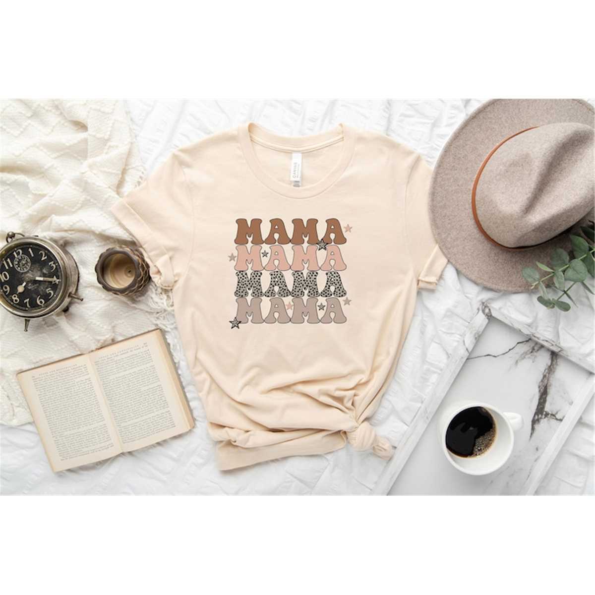 Leopard Print Mama Shirt,Mother'S Day Shirt, Mom Shirt, Mama Shirt, Mother'S Day Shirt, Mother'S Day Gift