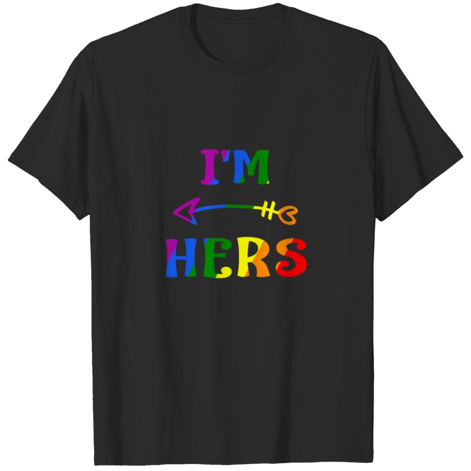 Lesbian Couple Shirt I M Hers Lgbt Matching Shirts T-Shirt