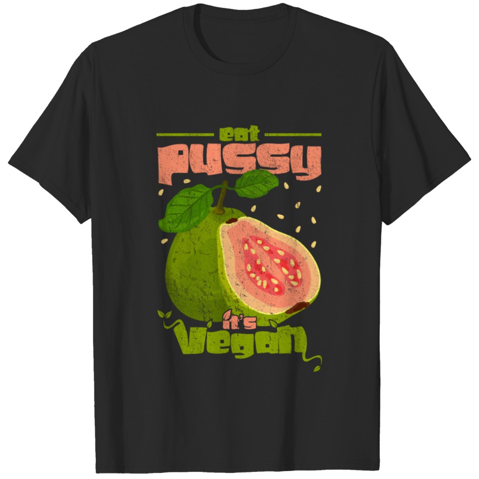 Lesbian Eat Pussy Vegan Pride Lgbt Gay Bisexual T-Shirt