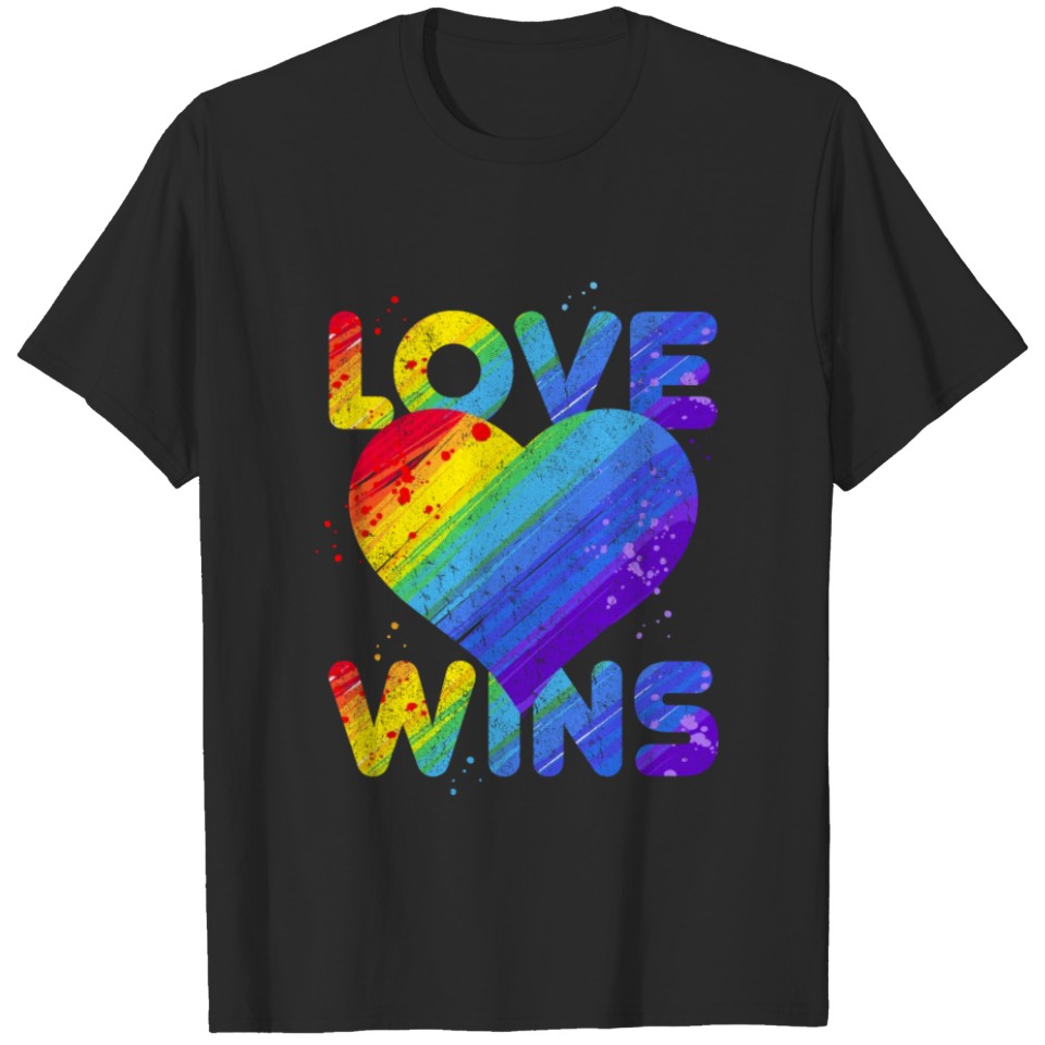 Lesbian Pride Lgbt Gay Bisexual Women Love Wins T-Shirt