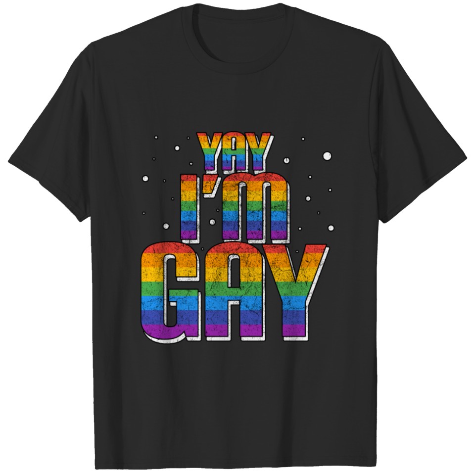 Lesbian Pride Lgbt Yay I'M Gay Bisexual Women T-Shirt