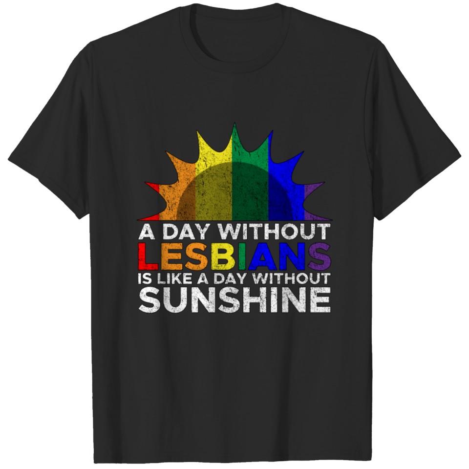 Lesbian Sunshine Pride Lgbt Gay Bisexual Women T-Shirt