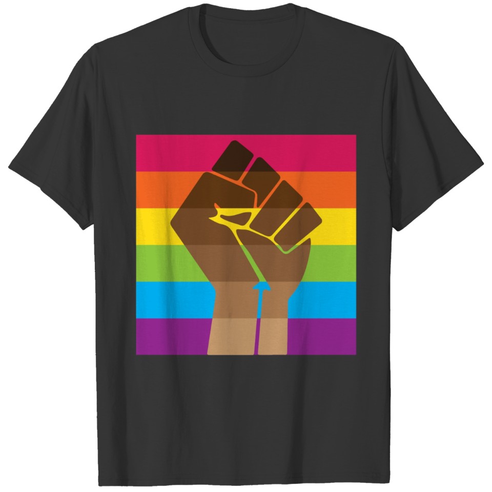 Lgbt & Blm Pride Fist T Shirts