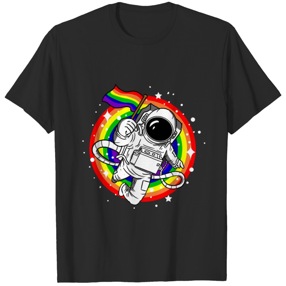 Lgbt Astronaut Gay Pride Month T-Shirt