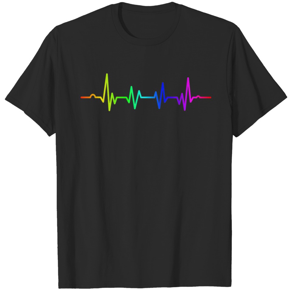 Lgbt Awareness Gay And Lesbian Pride Heartbeat T-Shirt