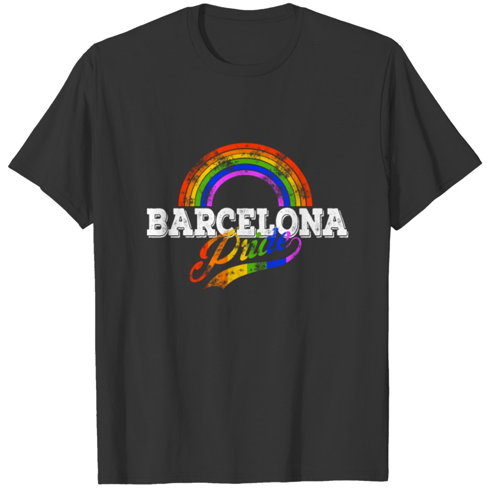 Lgbt Barcelona Gay Pride Csd Queer Rainbow Spain T Shirts