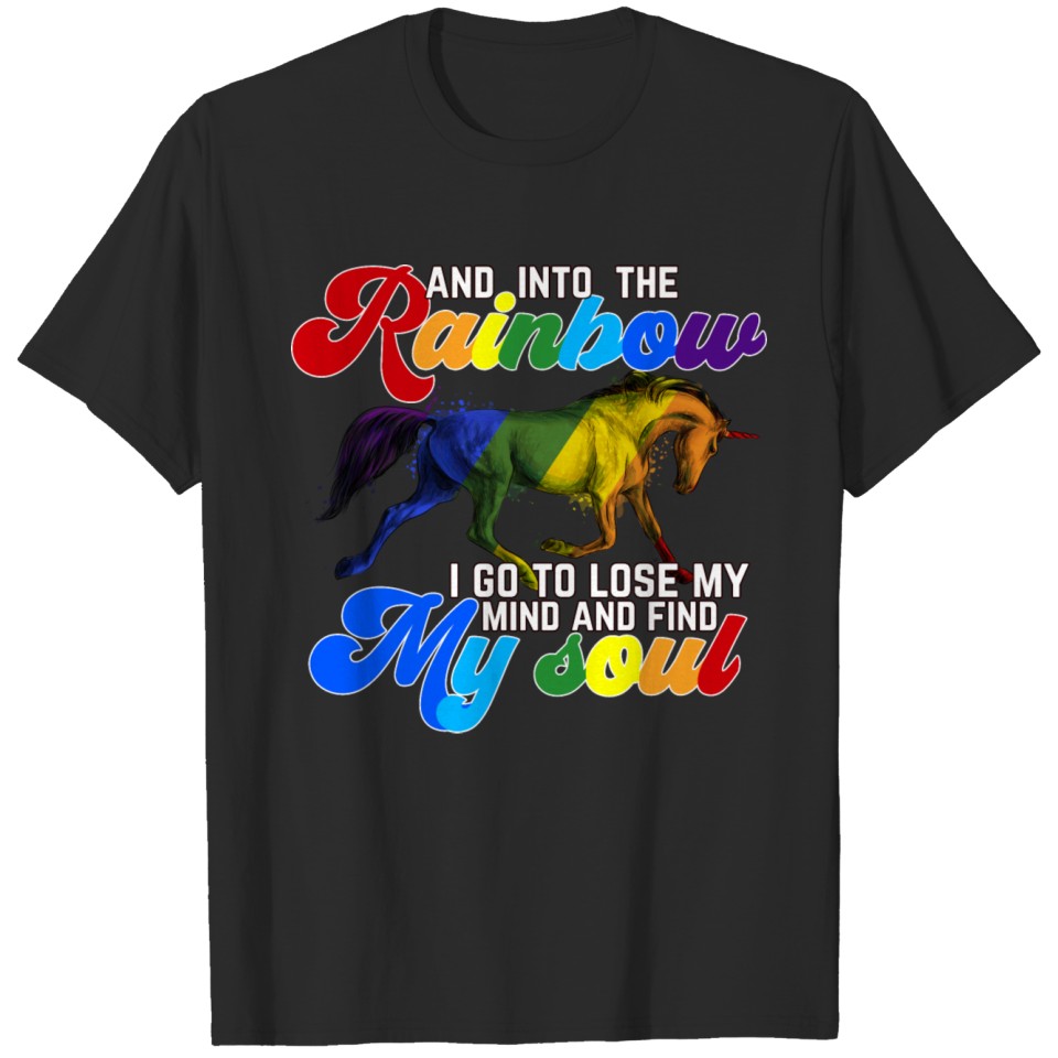 Lgbt Community And Pride Rainbow Unicorn Gifts T-Shirt