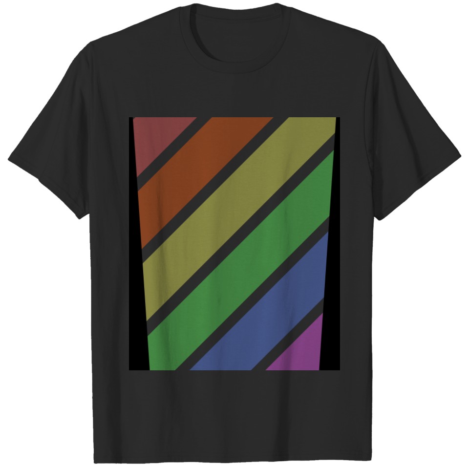 Lgbt Darkened Gay Pride Rainbow Colors T-Shirt