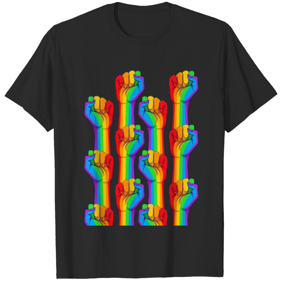 Lgbt Fist Support Rainbow Accessories Gifts T-Shirt