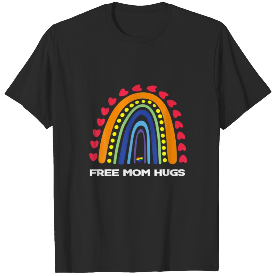 Lgbt Flag Lgbt Pride Month Free Mom Hugs Rainbow H T-Shirt