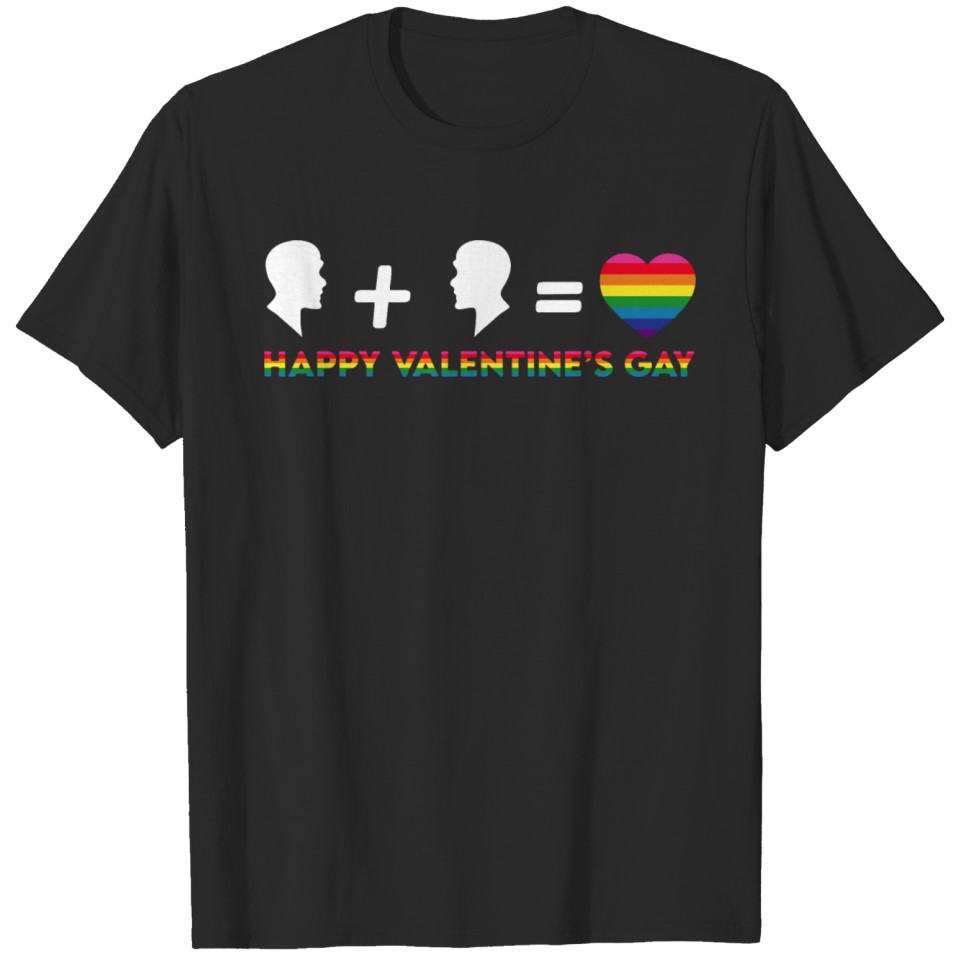 Lgbt Flag Rainbow Pride Add Valentines Day T-Shirt