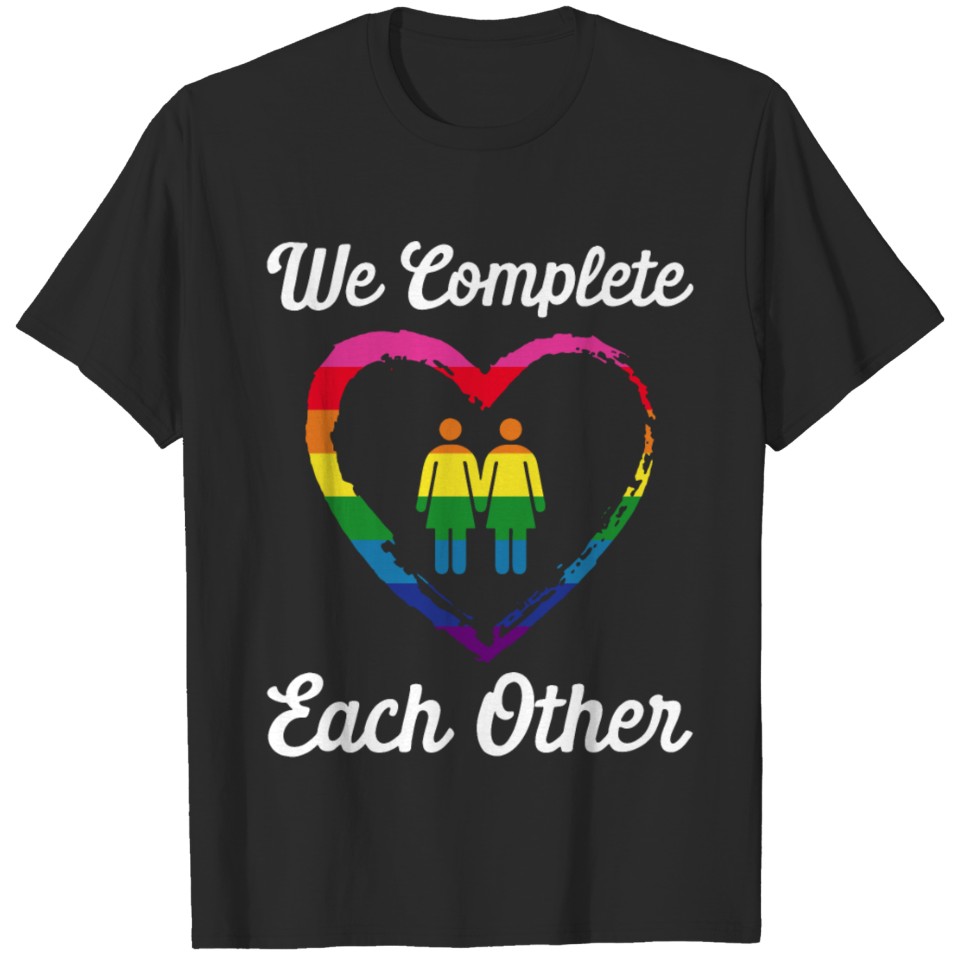 Lgbt Flag Rainbow Pride Completes Valentines Day T-Shirt