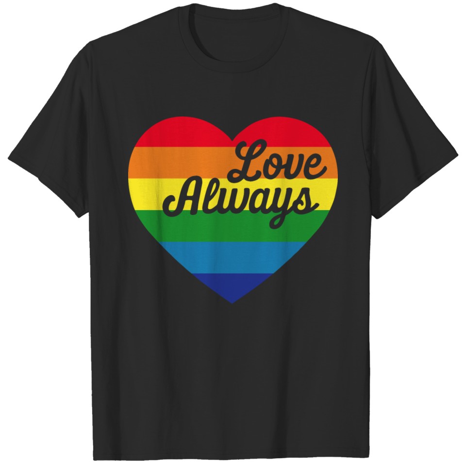 Lgbt Flag Rainbow Pride Love Valentines Day T-Shirt
