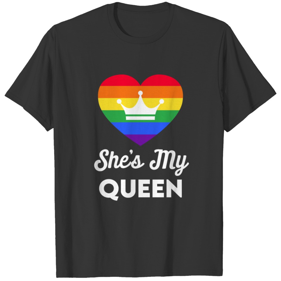 Lgbt Flag Rainbow Pride Queen Valentines Day T Shirts