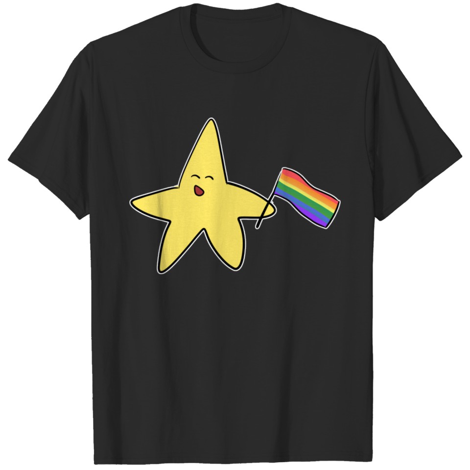 Lgbt Flag Star Symbol Love T-Shirt