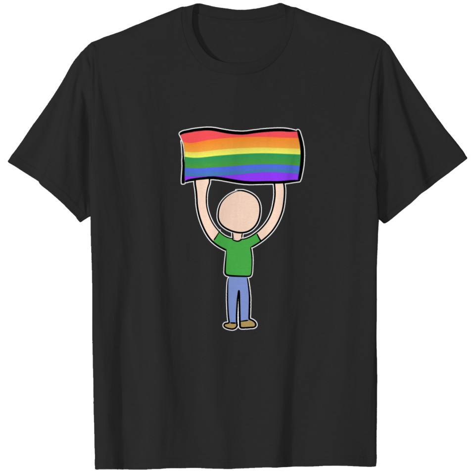 Lgbt Flag Symbol Love Human Rights Human T-Shirt