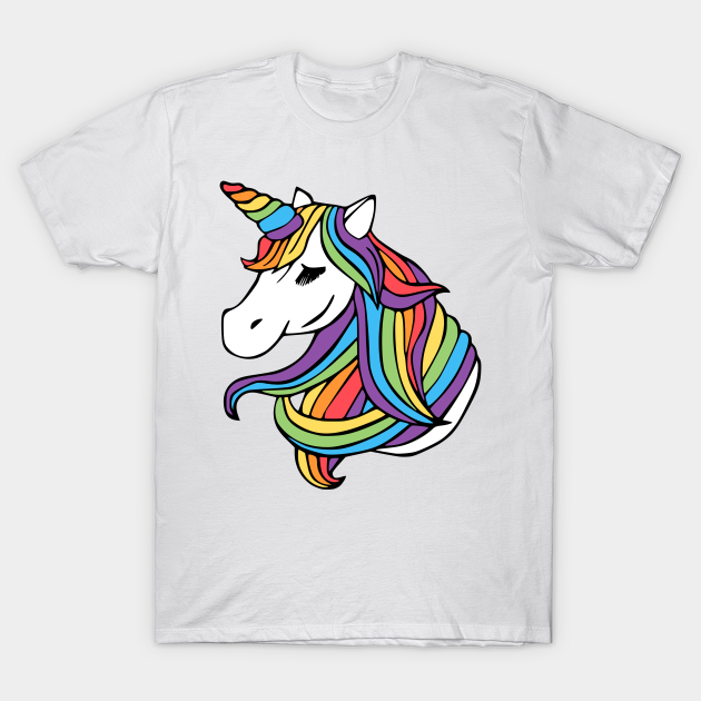 Lgbt Flag Unicorn - Lgbt Flag - T-Shirt
