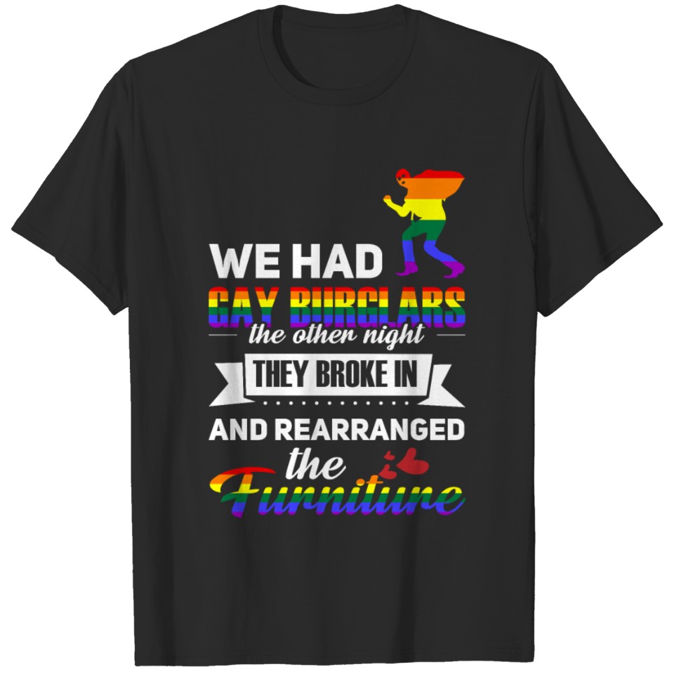 Lgbt Funny Gay Lesbian Bisexual Pride Burglars T-Shirt