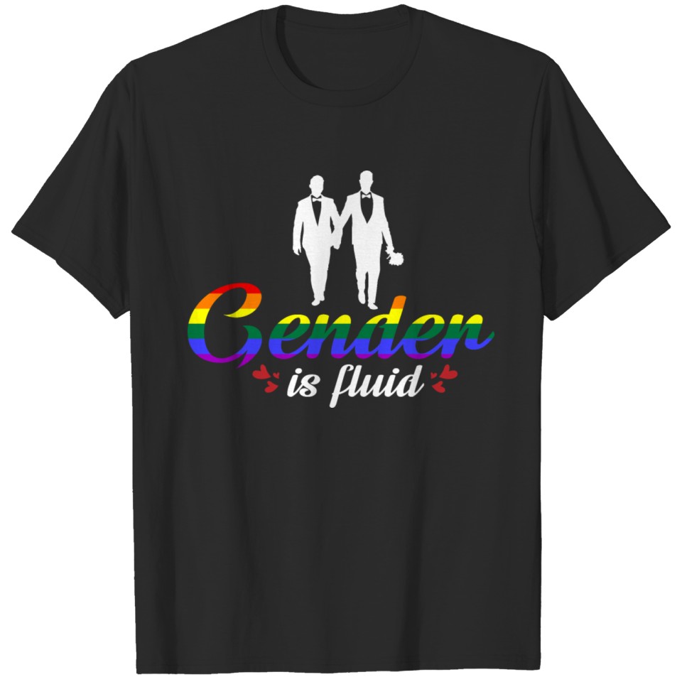 Lgbt Funny Gay Lesbian Bisexual Pride Gender Is Fl T-Shirt