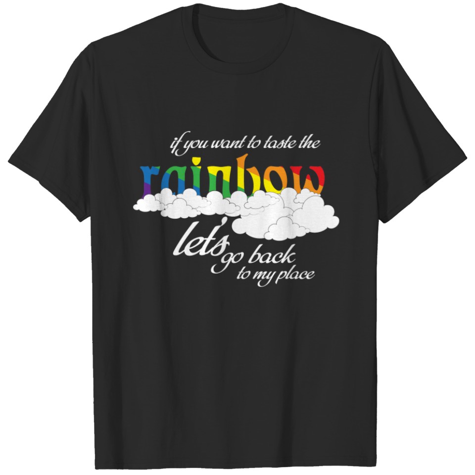Lgbt Funny Taste The Rainbow Proud Lgbt T-Shirt