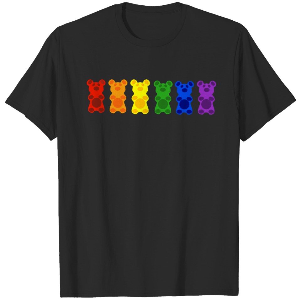Lgbt Gay Pride Bears Csd Queer Rainbow T-Shirt
