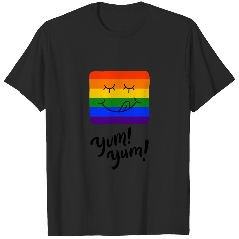 Lgbt Gay Pride Csd Queer Rainbow Yum Yum T-Shirt