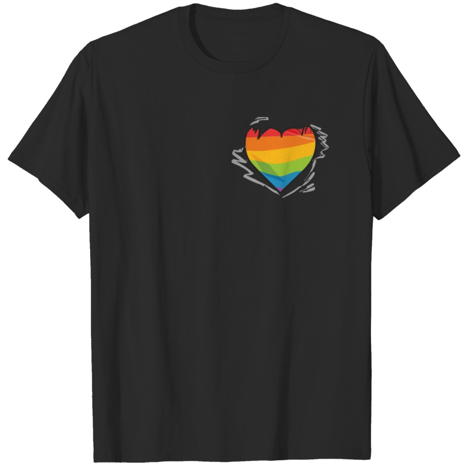 Lgbt Gay Pride Heart Apparel T-Shirt